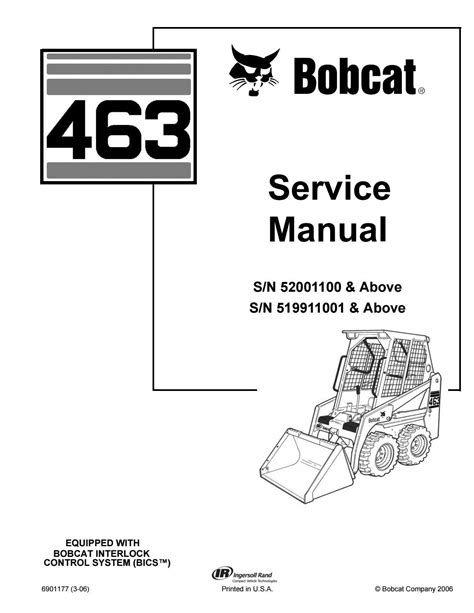 bobcat skid steer manuals free